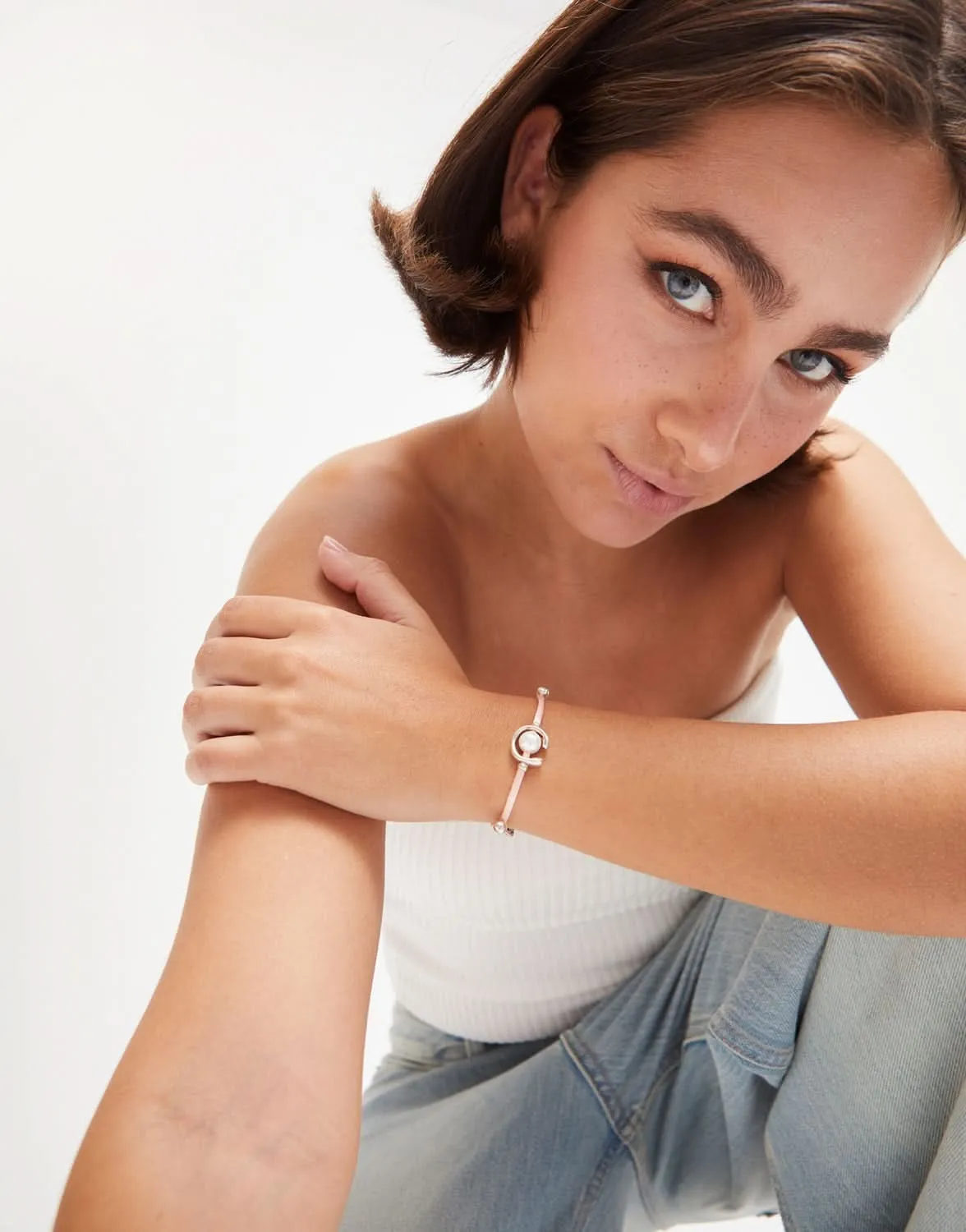 Sterling Silver Plated Ser Diferente Salmon Bracelet PUL2505SLMMTL0M Unode50 Jewelry And Accessories