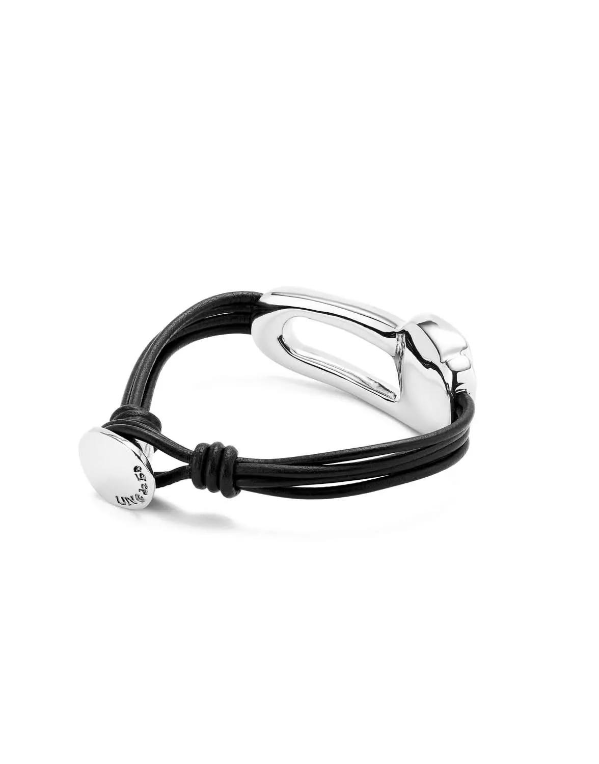 Sterling Silver Plated Ser Expresiva Black Bracelet PUL2513NGRMTL0 Unode50 Jewelry And Accessories