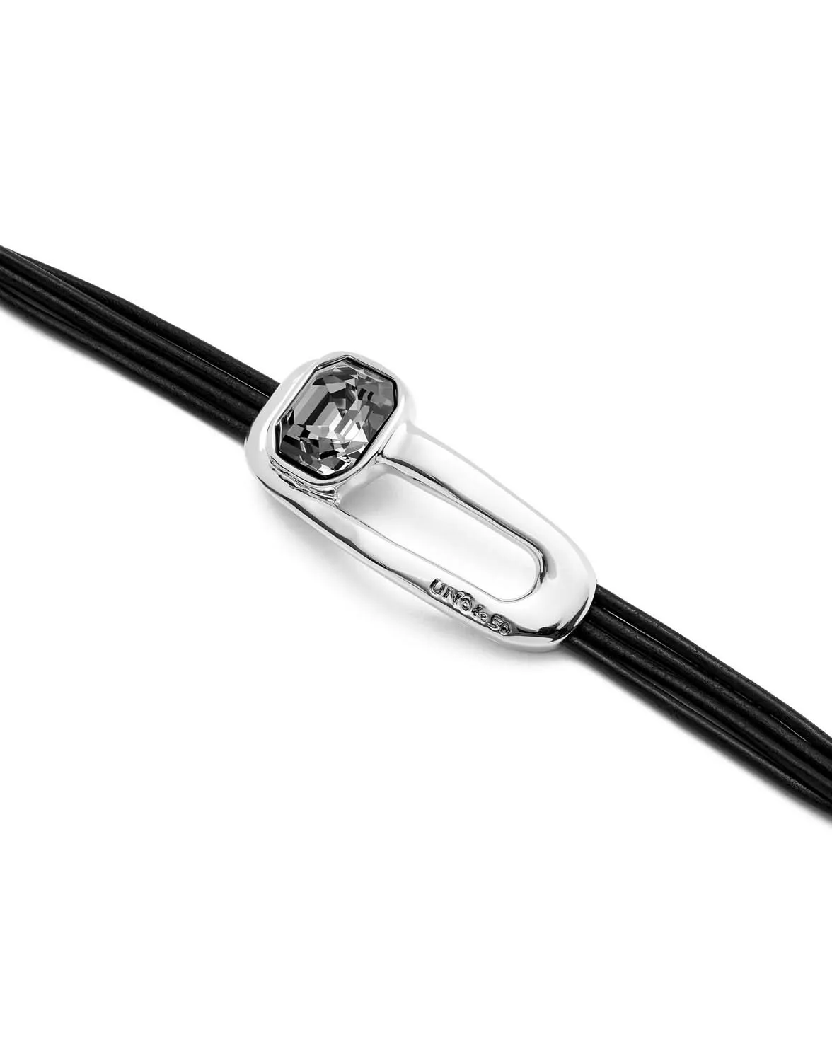 Sterling Silver Plated Ser Expresiva Black Bracelet PUL2513NGRMTL0 Unode50 Jewelry And Accessories