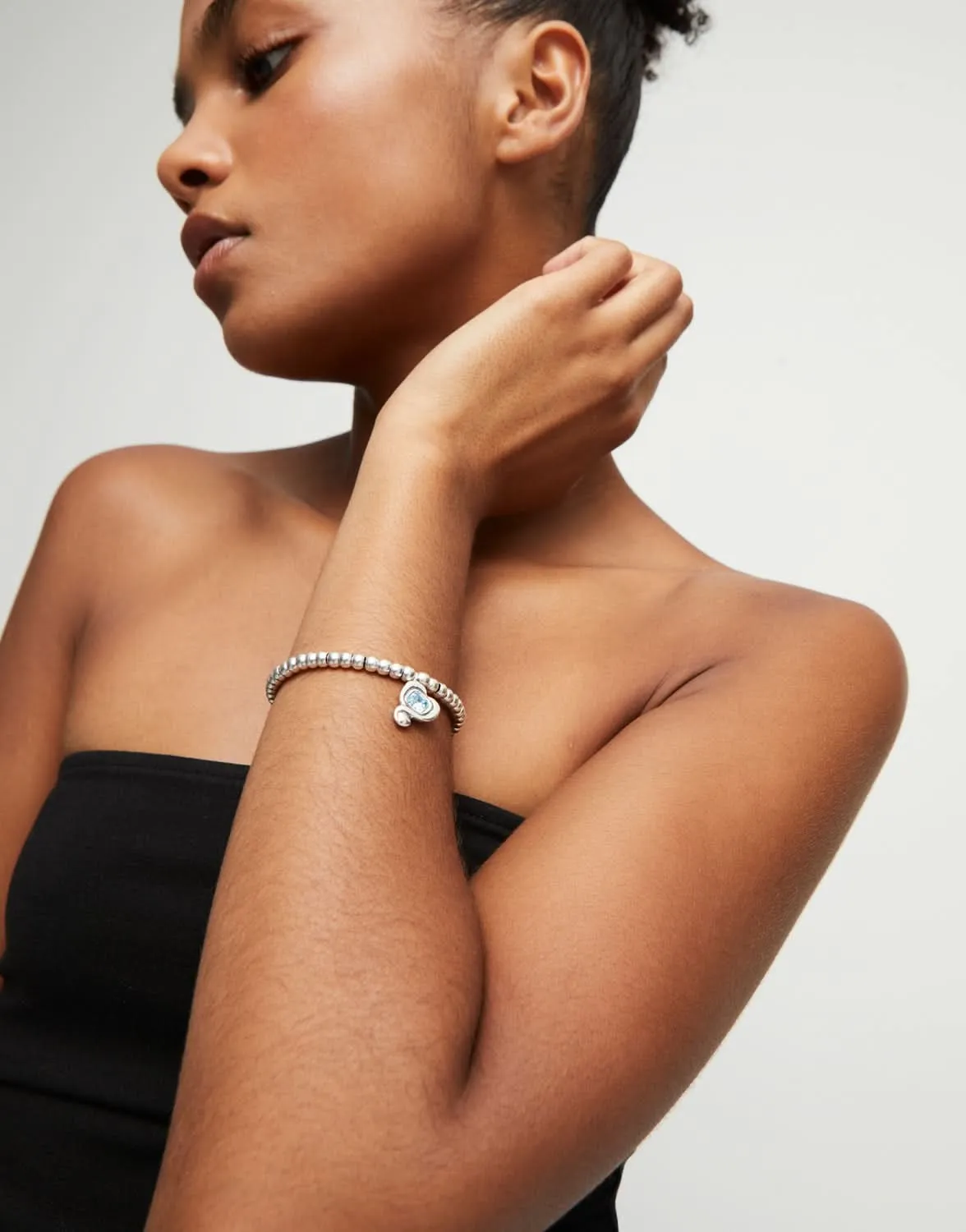 Sterling Silver Plated Ser Expresiva Blue Bracelet PUL2514AZCMTL0 Unode50 Jewelry And Accessories