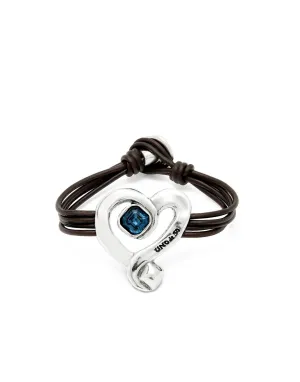 Sterling Silver Plated Ser Expresiva Blue Bracelet PUL2542AZOMTL0 Unode50 Jewelry And Accessories