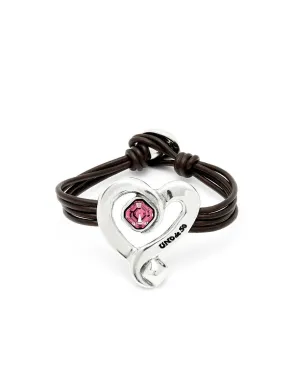 Sterling Silver Plated Ser Expresiva Pink Bracelet PUL2542RSAMTL0 Unode50 Jewelry And Accessories