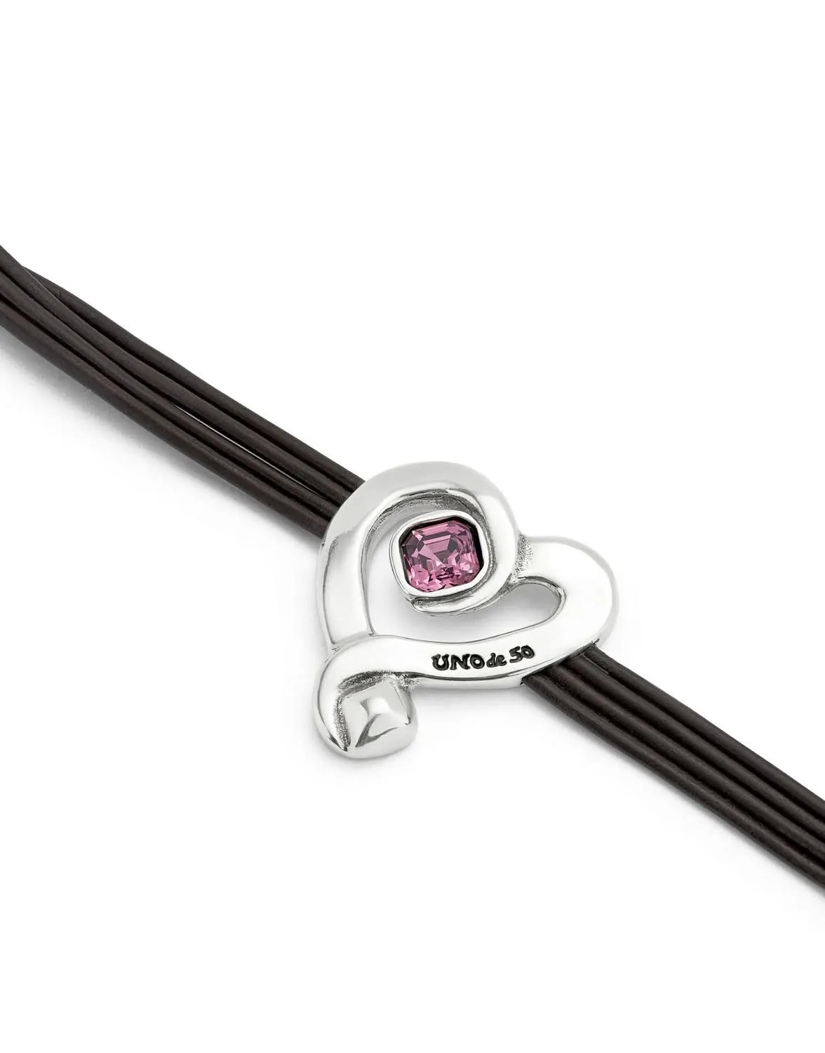 Sterling Silver Plated Ser Expresiva Pink Bracelet PUL2542RSAMTL0 Unode50 Jewelry And Accessories