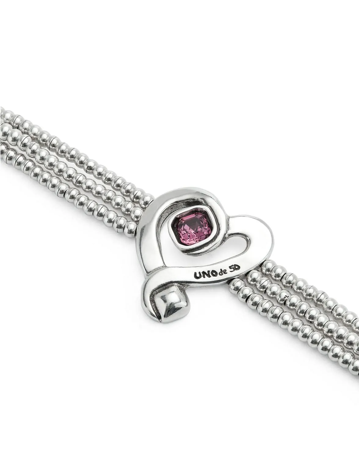 Sterling Silver Plated Ser Expresiva Pink Bracelet PUL2543RSAMTL0 Unode50 Jewelry And Accessories