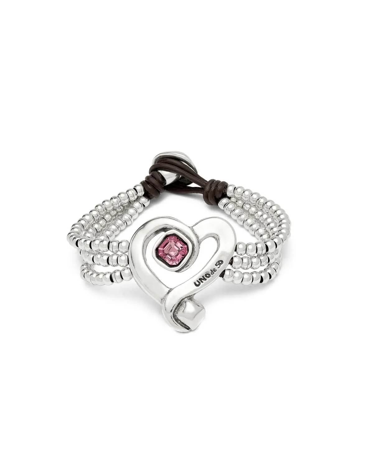 Sterling Silver Plated Ser Expresiva Pink Bracelet PUL2543RSAMTL0 Unode50 Jewelry And Accessories