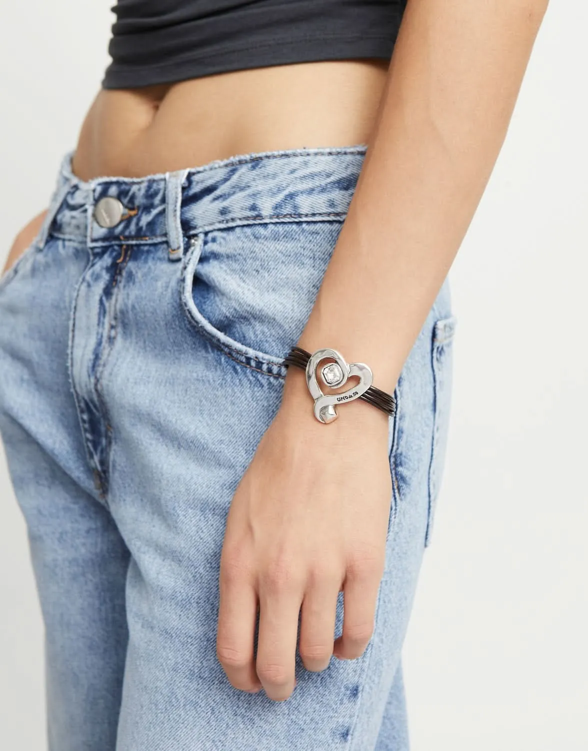 Sterling Silver Plated Ser Expresiva White Bracelet PUL2542CRSMTL0 Unode50 Jewelry And Accessories