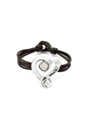 Sterling Silver Plated Ser Expresiva White Bracelet PUL2542CRSMTL0 Unode50 Jewelry And Accessories
