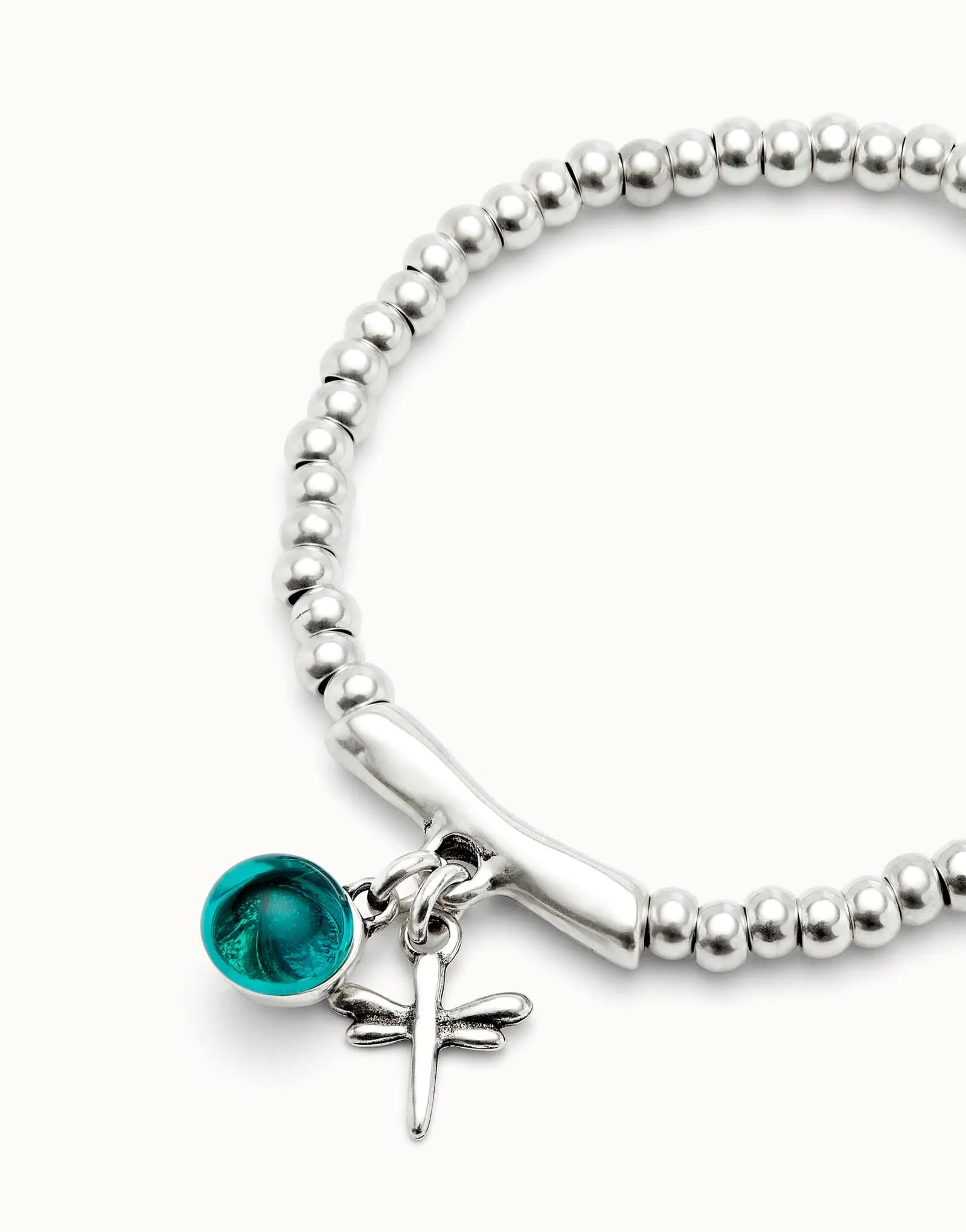 Sterling Silver Plated Ser Fascinante Green Bracelet PUL2535VRDMTL0 Unode50 Jewelry And Accessories
