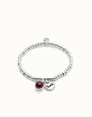 Sterling Silver Plated Ser Fascinante Purple Bracelet PUL2536MORMTL0 Unode50 Jewelry And Accessories
