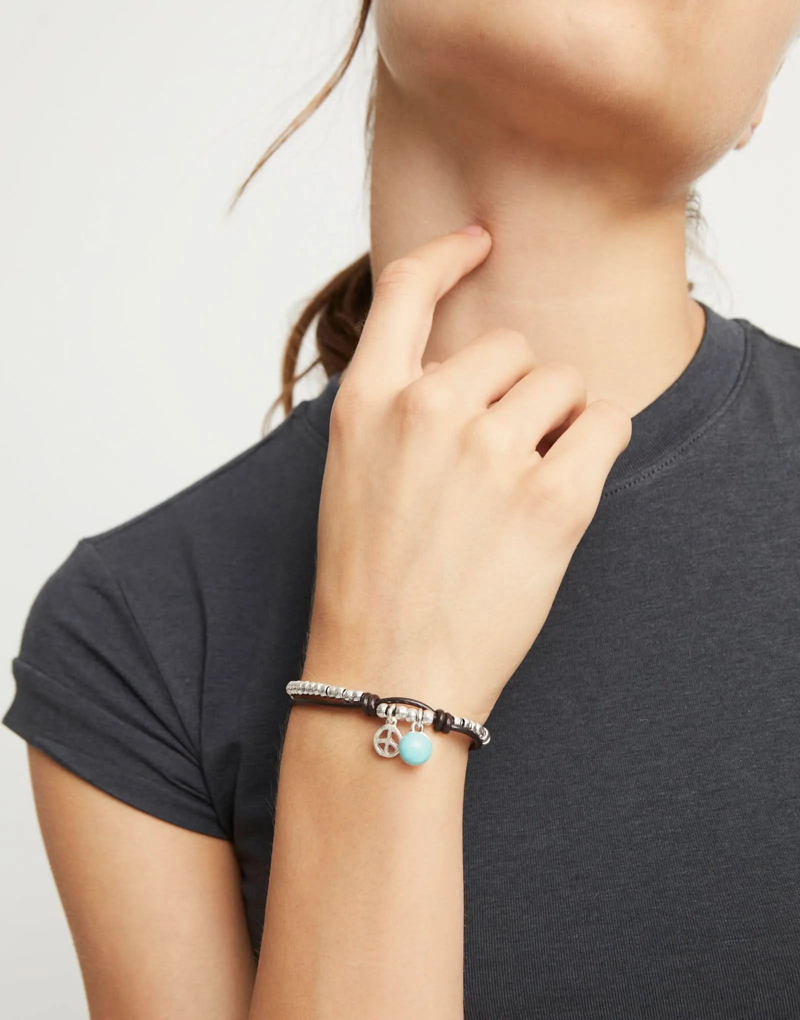 Sterling Silver Plated Ser Fascinante Turquoise Bracelet PUL2530TURMTL0 Unode50 Jewelry And Accessories
