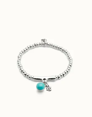 Sterling Silver Plated Ser Fascinante Turquoise Bracelet PUL2534TURMTL0 Unode50 Jewelry And Accessories