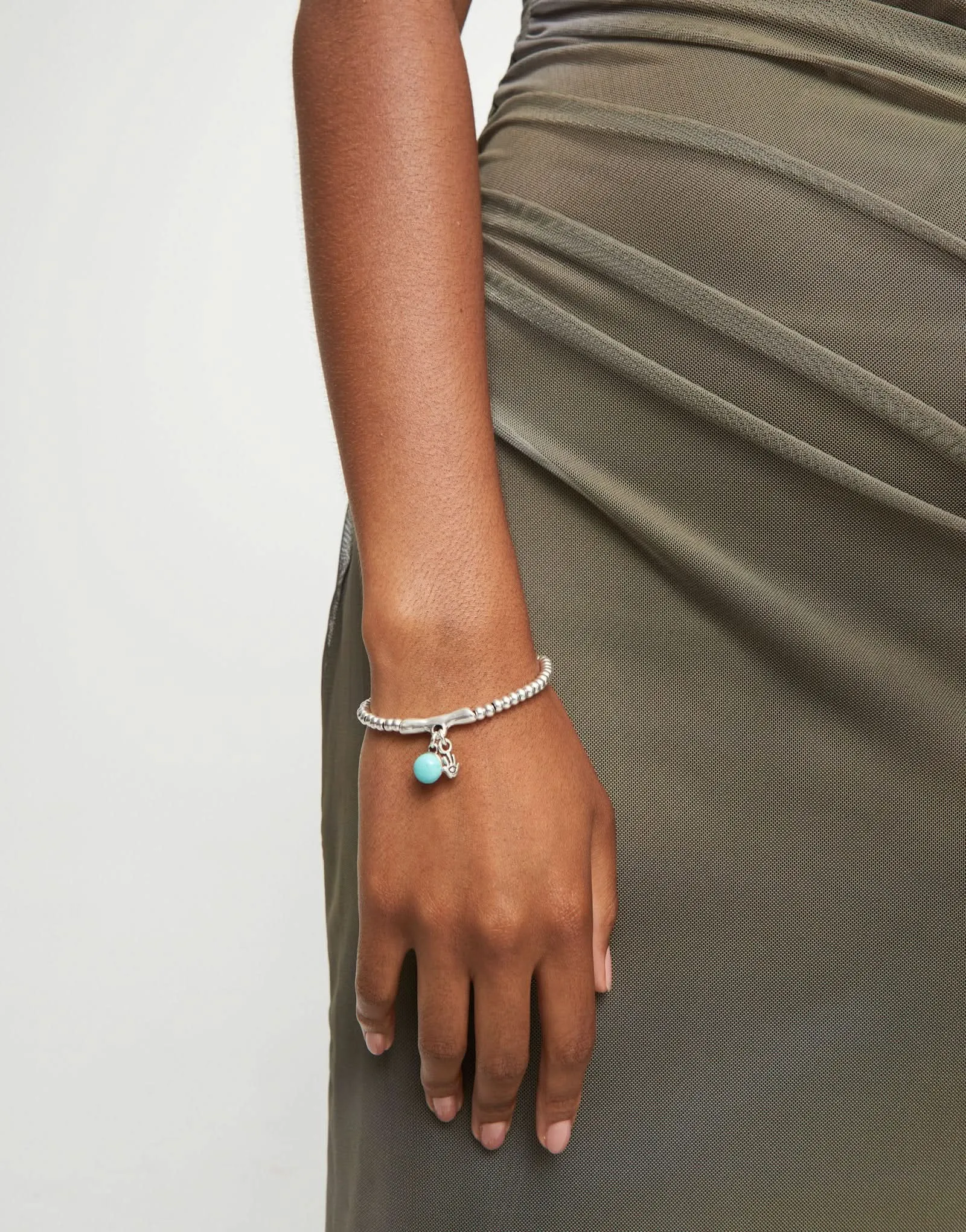 Sterling Silver Plated Ser Fascinante Turquoise Bracelet PUL2534TURMTL0 Unode50 Jewelry And Accessories