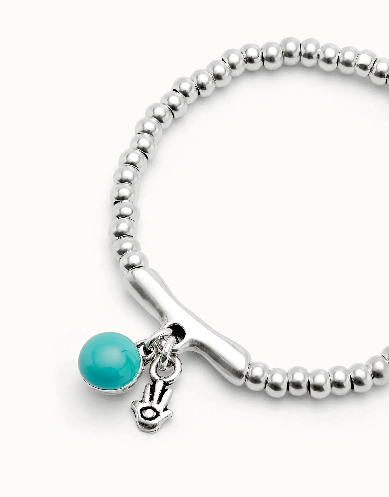 Sterling Silver Plated Ser Fascinante Turquoise Bracelet PUL2534TURMTL0 Unode50 Jewelry And Accessories