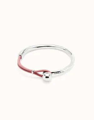 Sterling Silver Plated Ser Intrepida Pink Bracelet PUL2551RSAMTL0 Unode50 Jewelry And Accessories