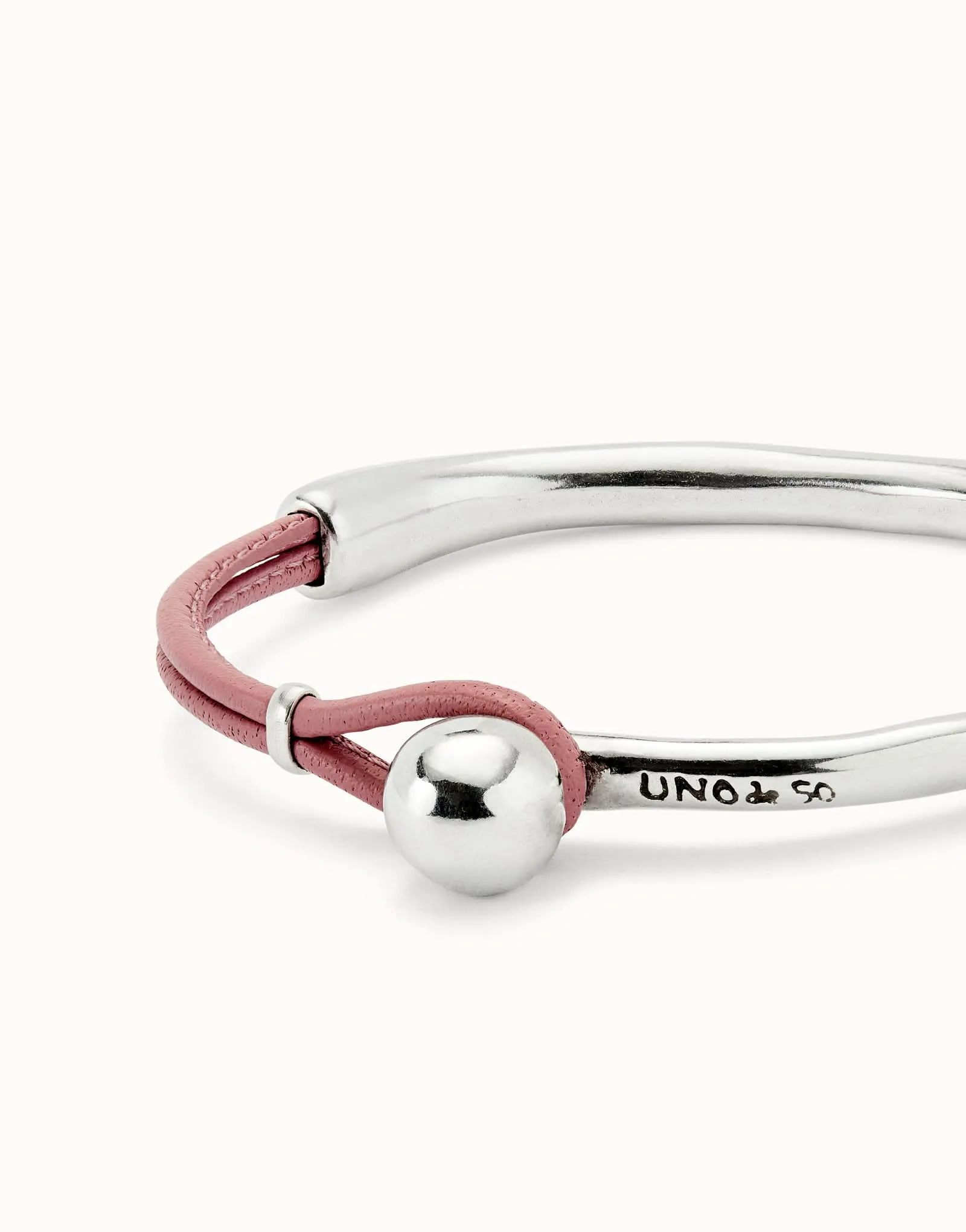 Sterling Silver Plated Ser Intrepida Pink Bracelet PUL2551RSAMTL0 Unode50 Jewelry And Accessories