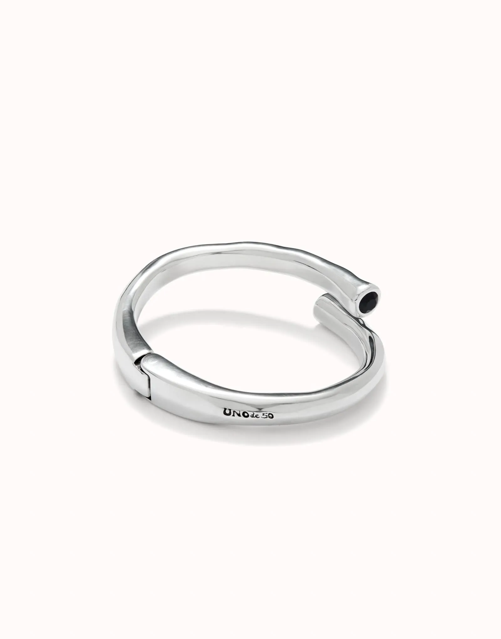 Sterling Silver Plated Ser Natural Black Bracelet PUL2451NGRMTL Unode50 Jewelry And Accessories