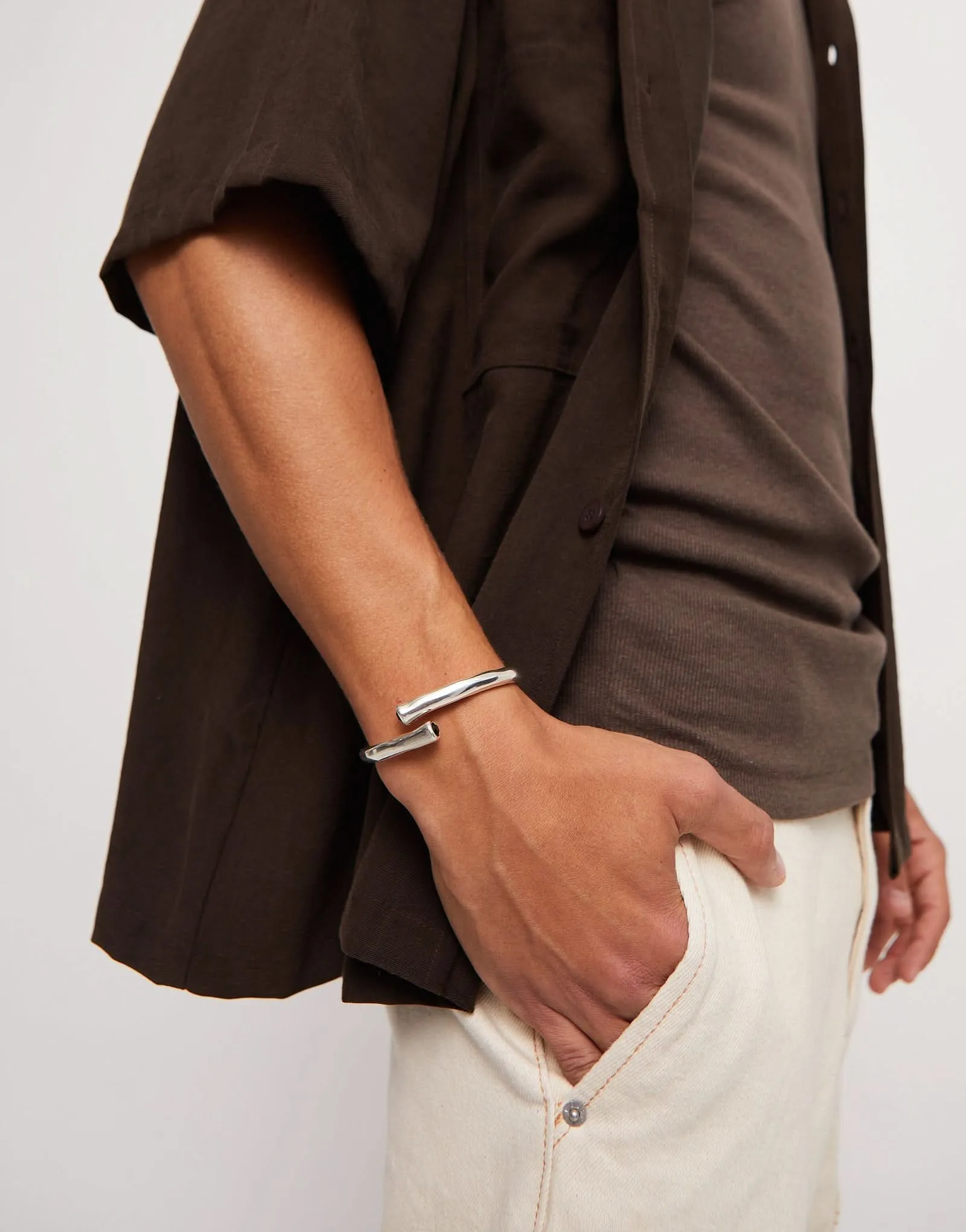 Sterling Silver Plated Ser Natural Black Bracelet PUL2451NGRMTL Unode50 Jewelry And Accessories