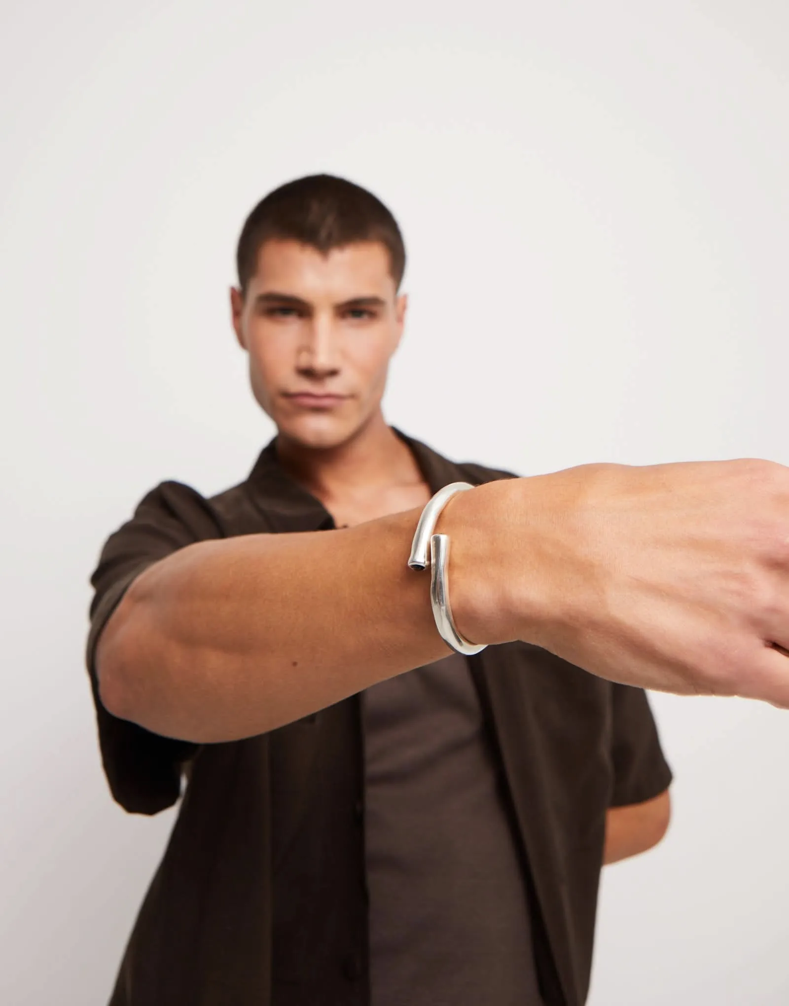 Sterling Silver Plated Ser Natural Black Bracelet PUL2451NGRMTL Unode50 Jewelry And Accessories