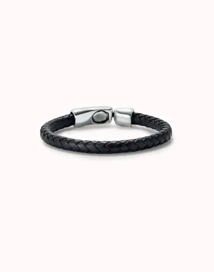 Sterling Silver Plated Ser Natural Black Bracelet PUL2460NGRMTLX Unode50 Jewelry And Accessories