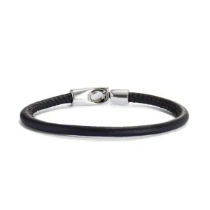 Sterling Silver Plated Ser Natural Black Bracelet PUL2467NGRMTL Unode50 Jewelry And Accessories