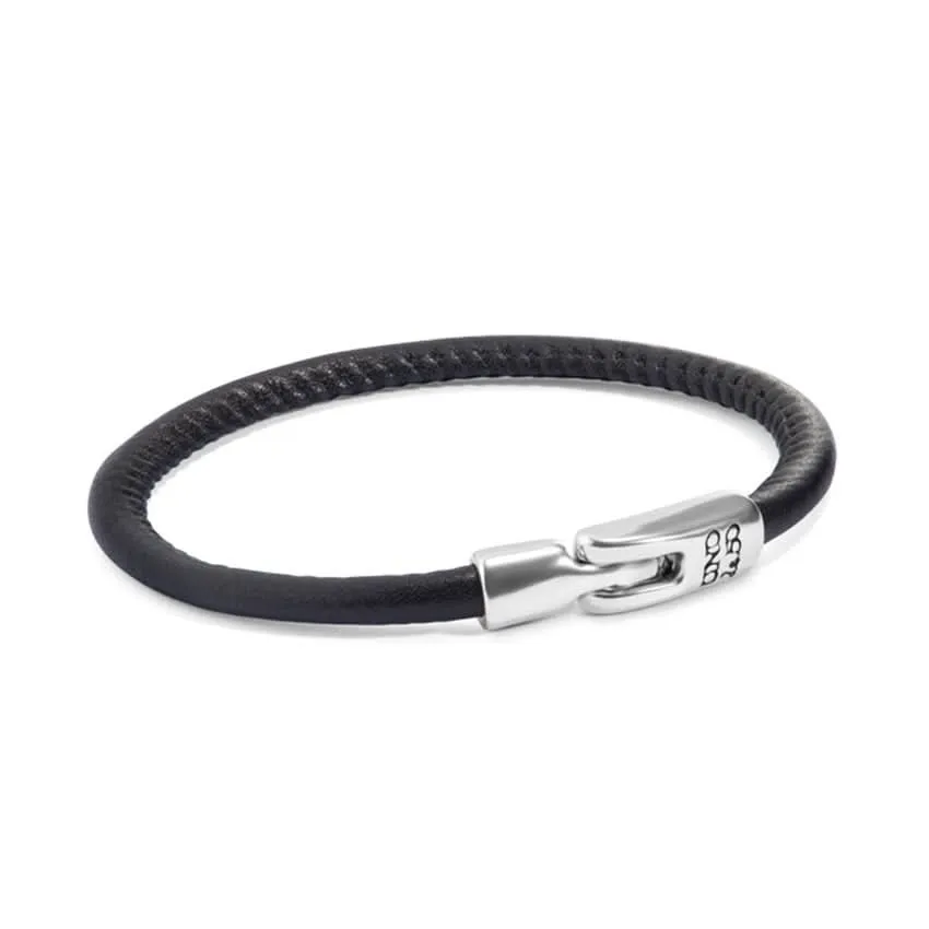 Sterling Silver Plated Ser Natural Black Bracelet PUL2467NGRMTL Unode50 Jewelry And Accessories