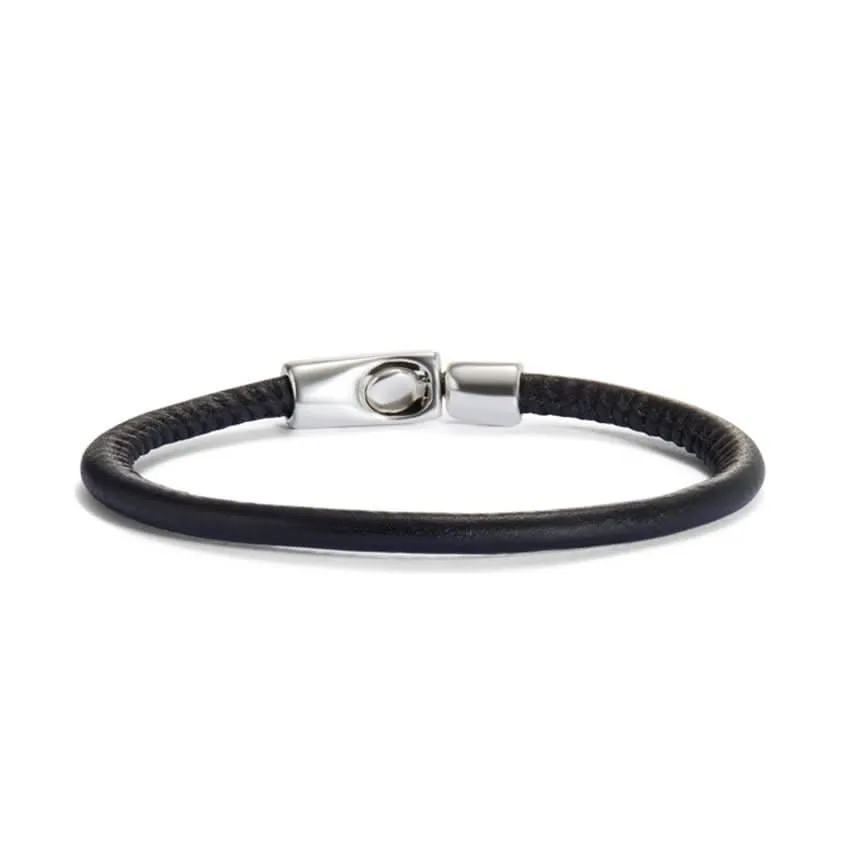 Sterling Silver Plated Ser Natural Black Bracelet PUL2467NGRMTL Unode50 Jewelry And Accessories