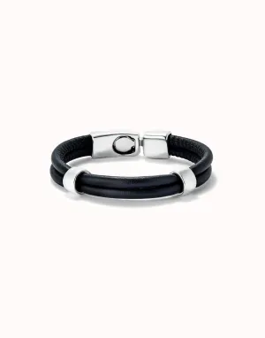 Sterling Silver Plated Ser Natural Black Bracelet PUL2489NGRMTLX Unode50 Jewelry And Accessories