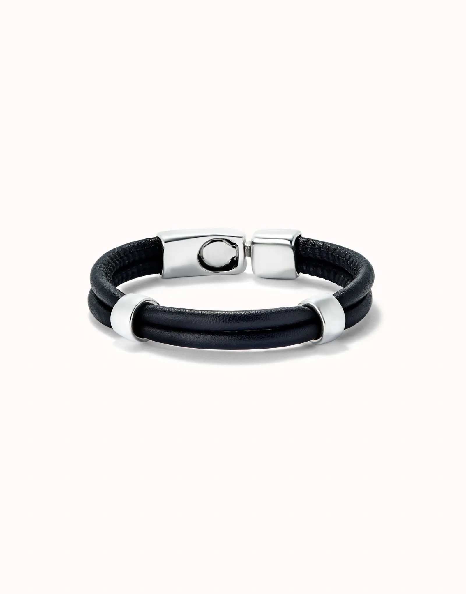 Sterling Silver Plated Ser Natural Black Bracelet PUL2489NGRMTLX Unode50 Jewelry And Accessories