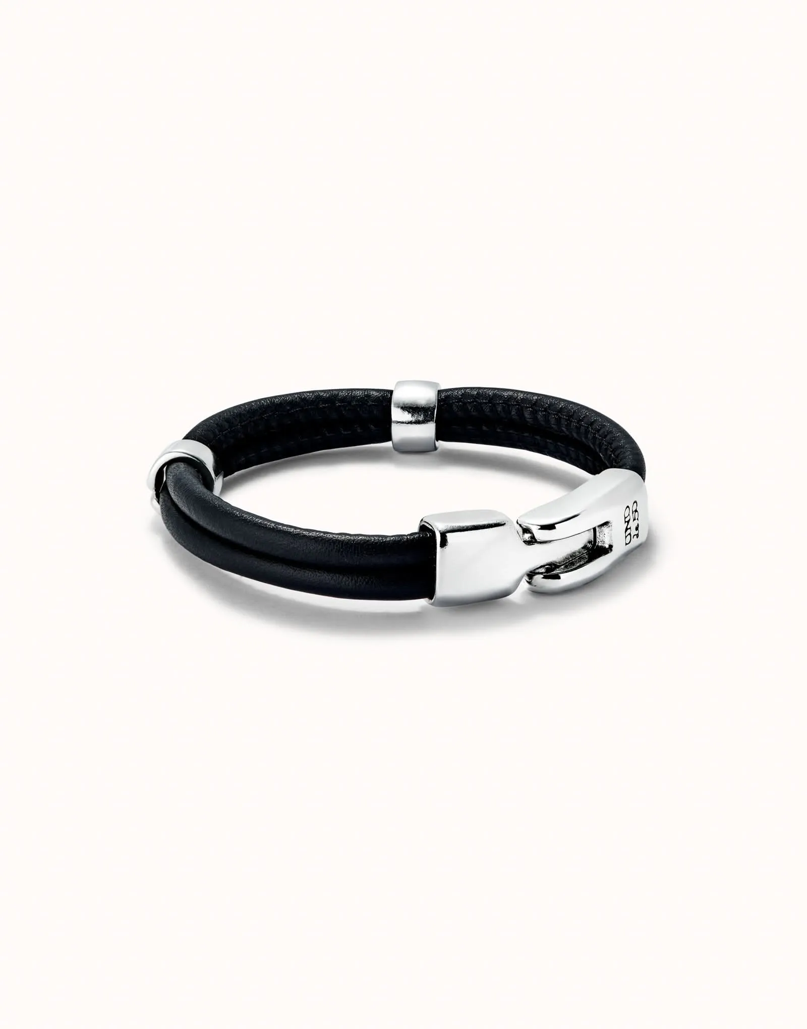 Sterling Silver Plated Ser Natural Black Bracelet PUL2489NGRMTLX Unode50 Jewelry And Accessories
