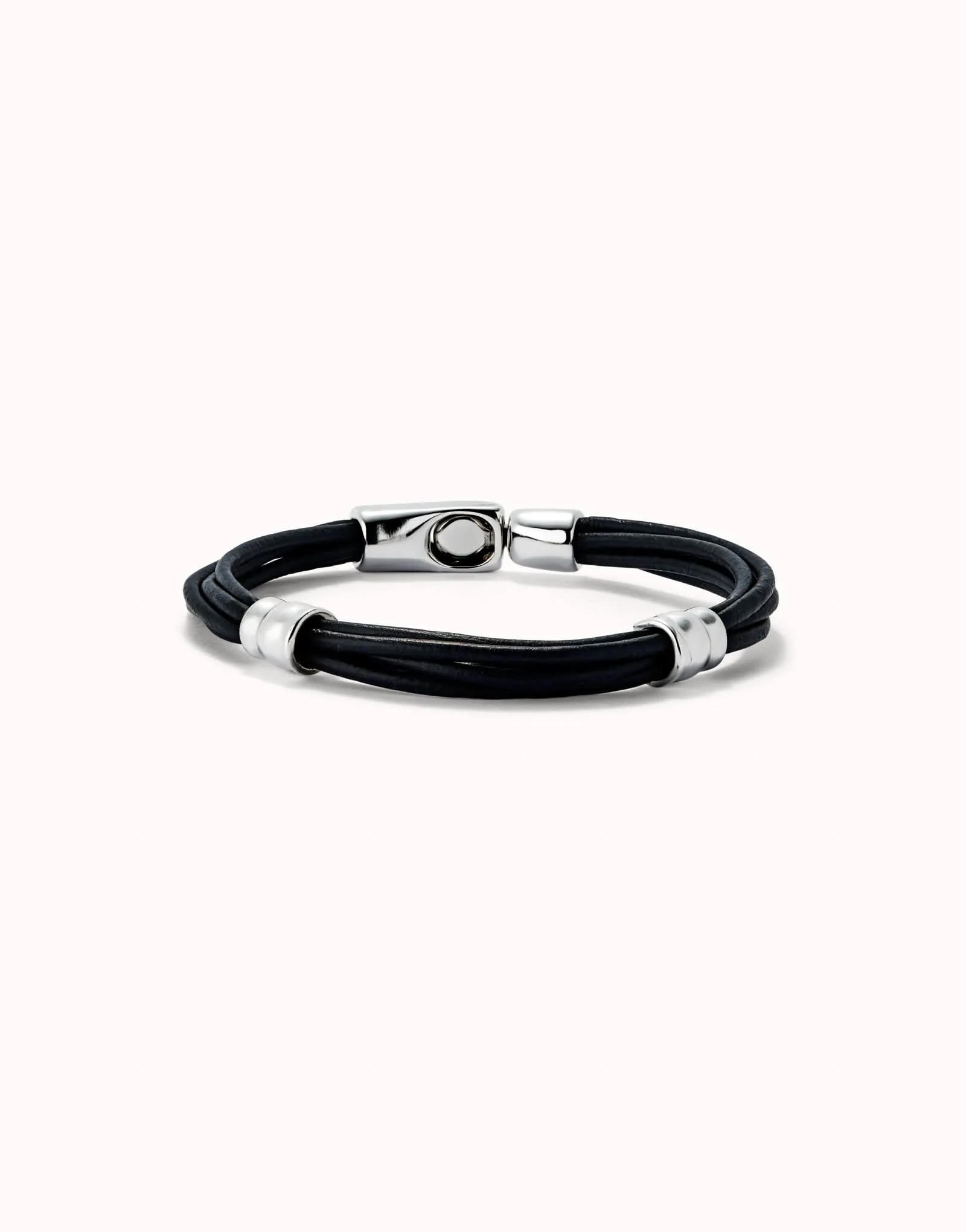 Sterling Silver Plated Ser Natural Black Bracelet PUL2492NGRMTLX Unode50 Jewelry And Accessories