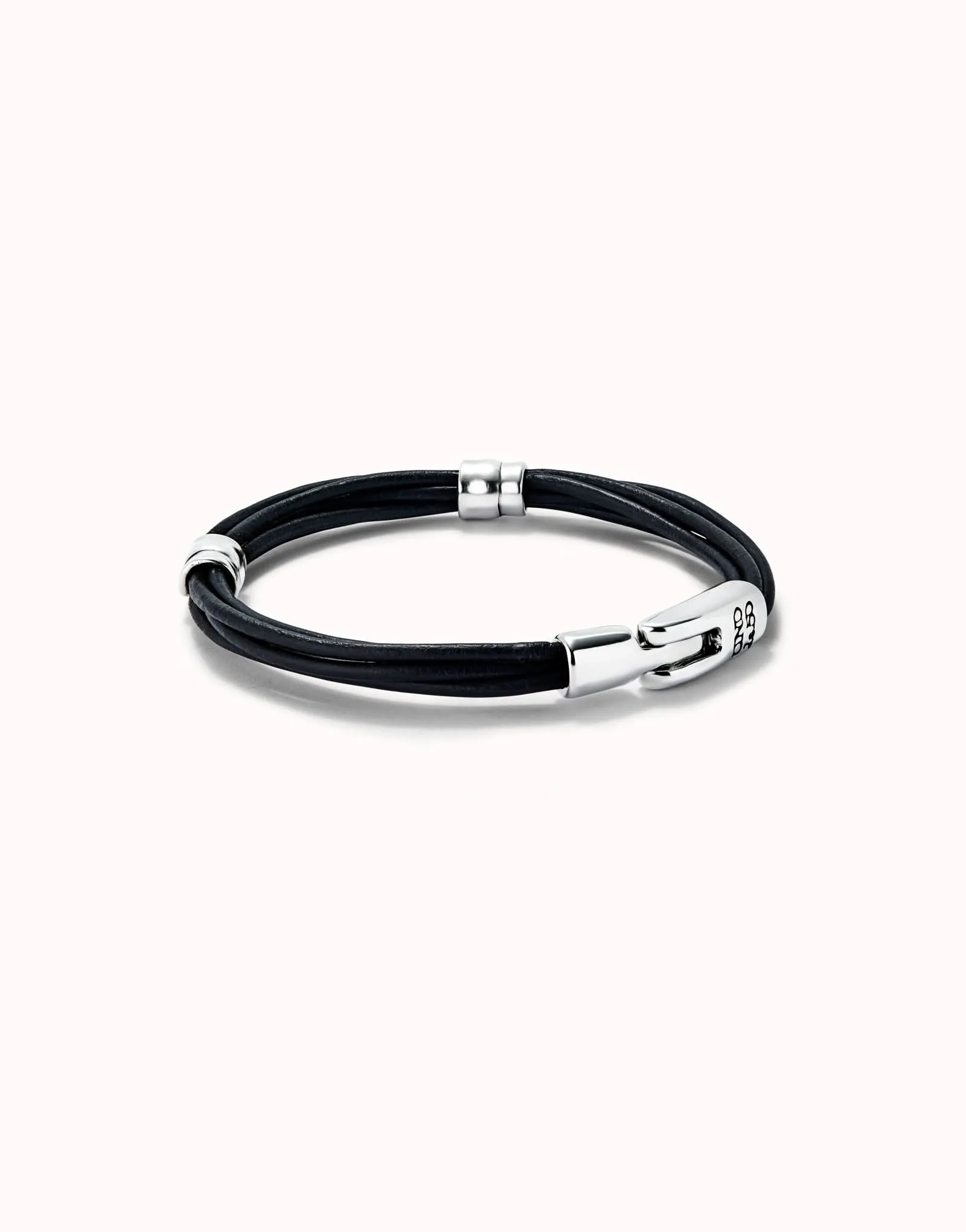 Sterling Silver Plated Ser Natural Black Bracelet PUL2492NGRMTLX Unode50 Jewelry And Accessories