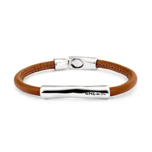 Sterling Silver Plated Ser Natural Brown Bracelet PUL2462CAMMTL Unode50 Jewelry And Accessories
