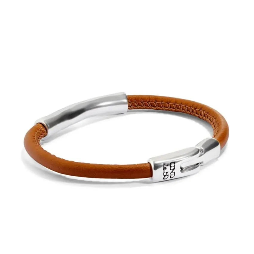 Sterling Silver Plated Ser Natural Brown Bracelet PUL2462CAMMTL Unode50 Jewelry And Accessories