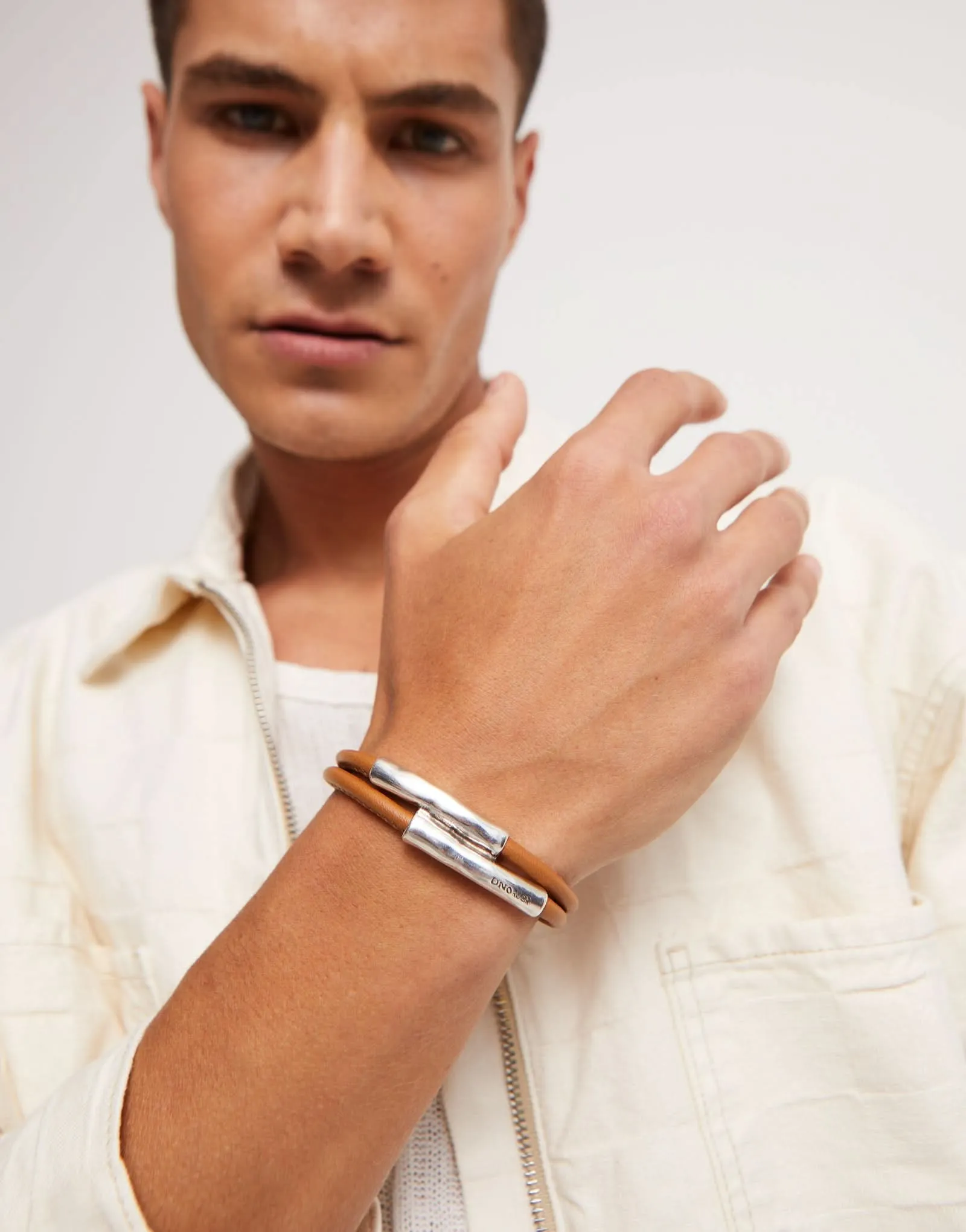 Sterling Silver Plated Ser Natural Brown Bracelet PUL2464CAMMTLX Unode50 Jewelry And Accessories