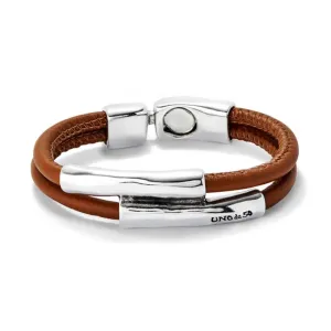 Sterling Silver Plated Ser Natural Brown Bracelet PUL2464CAMMTLX Unode50 Jewelry And Accessories