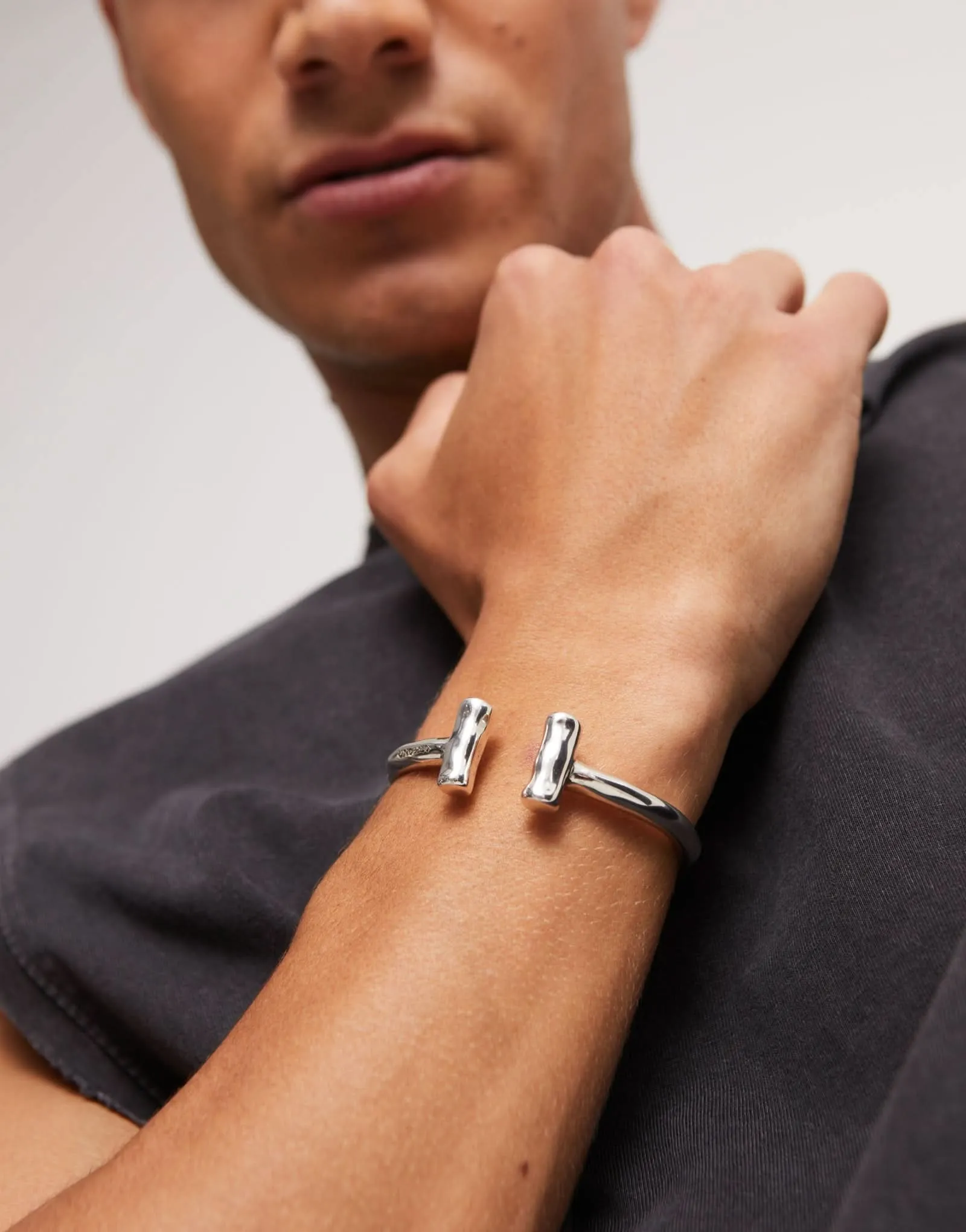 Sterling Silver Plated Ser Natural Silver Bangle PUL2443MTL0000 Unode50 Jewelry And Accessories