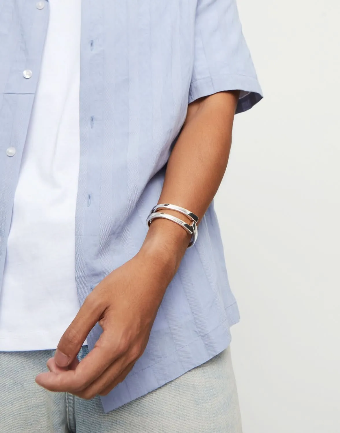 Sterling Silver Plated Ser Original Silver Bangle Bracelet PUL2507MTL0000 Unode50 Jewelry And Accessories