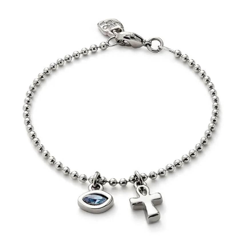 Sterling Silver Plated Ser Unico Blue Bracelet PUL2560AZUMTL0 Unode50 Jewelry And Accessories
