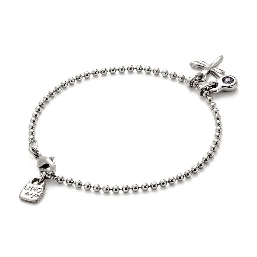 Sterling Silver Plated Ser Unico Purple Bracelet PUL2562MORMTL0 Unode50 Jewelry And Accessories