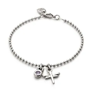 Sterling Silver Plated Ser Unico Purple Bracelet PUL2562MORMTL0 Unode50 Jewelry And Accessories