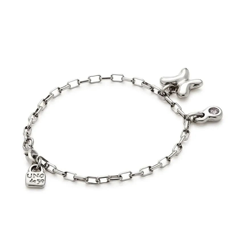 Sterling Silver Plated Ser Unico Purple Bracelet PUL2570MORMTL0 Unode50 Jewelry And Accessories