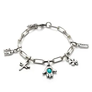 Sterling Silver Plated Ser Unico Turquoise Bracelet PUL2565TQSMTL0 Unode50 Jewelry And Accessories