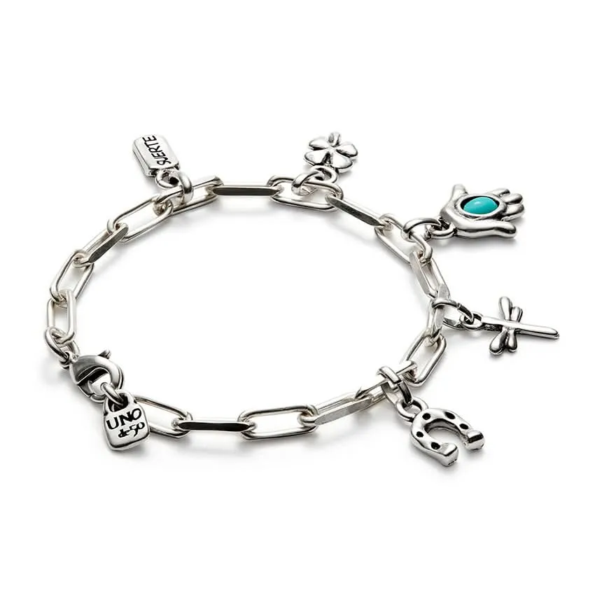 Sterling Silver Plated Ser Unico Turquoise Bracelet PUL2565TQSMTL0 Unode50 Jewelry And Accessories