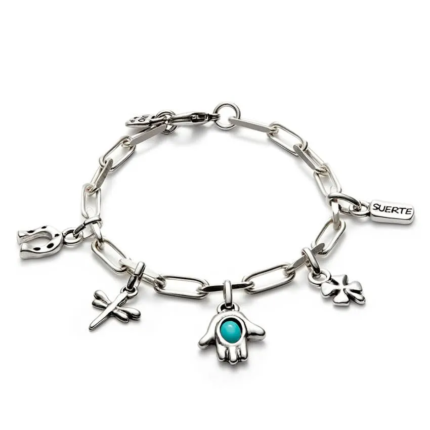 Sterling Silver Plated Ser Unico Turquoise Bracelet PUL2565TQSMTL0 Unode50 Jewelry And Accessories