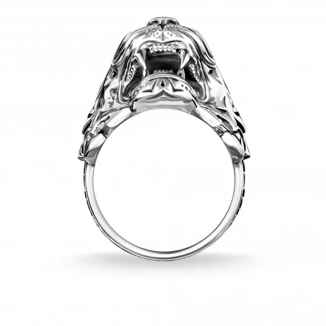 Sterling Silver Powerful Tiger Ring TR2294-643-21 Thomas Sabo Rings