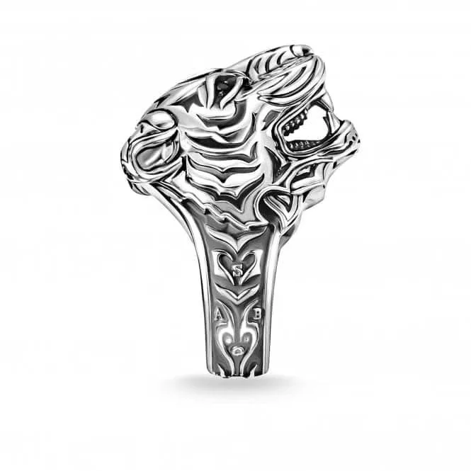 Sterling Silver Powerful Tiger Ring TR2294-643-21 Thomas Sabo Rings
