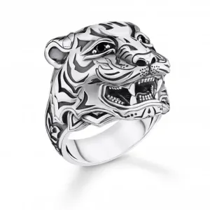 Sterling Silver Powerful Tiger Ring TR2294-643-21 Thomas Sabo Rings