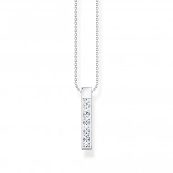 Sterling Silver White Stones Necklace KE2113-051-14-L45V Thomas Sabo Necklaces