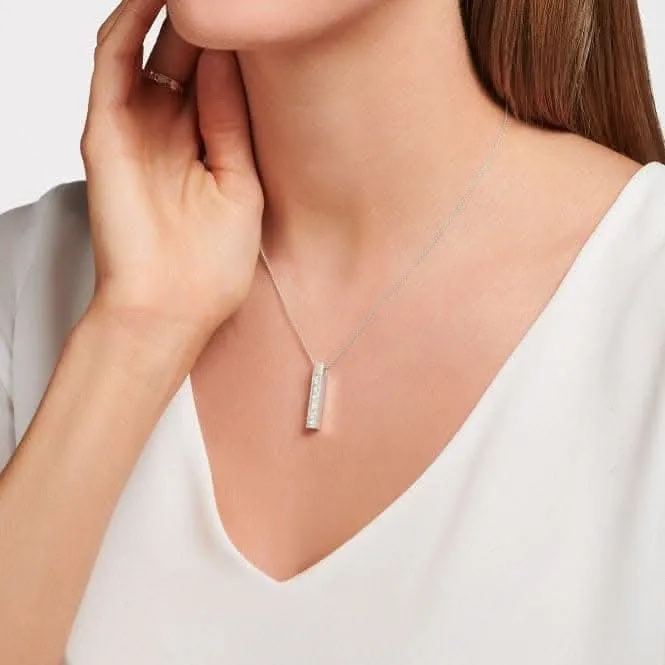 Sterling Silver White Stones Necklace KE2113-051-14-L45V Thomas Sabo Necklaces