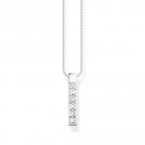 Sterling Silver White Stones Necklace KE2113-051-14-L45V Thomas Sabo Necklaces